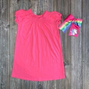 Lands’ End Boatneck and Cap Sleeves Dress